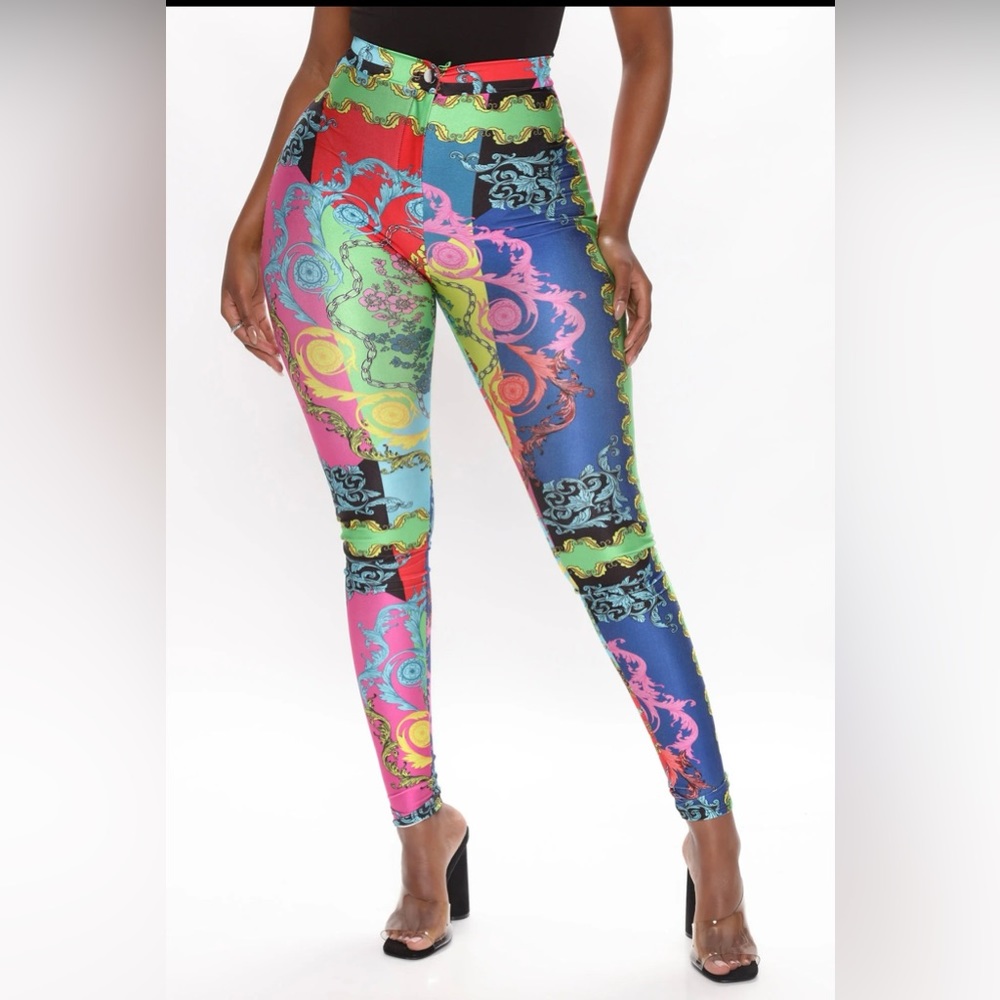 Baroque Colorblock Pants